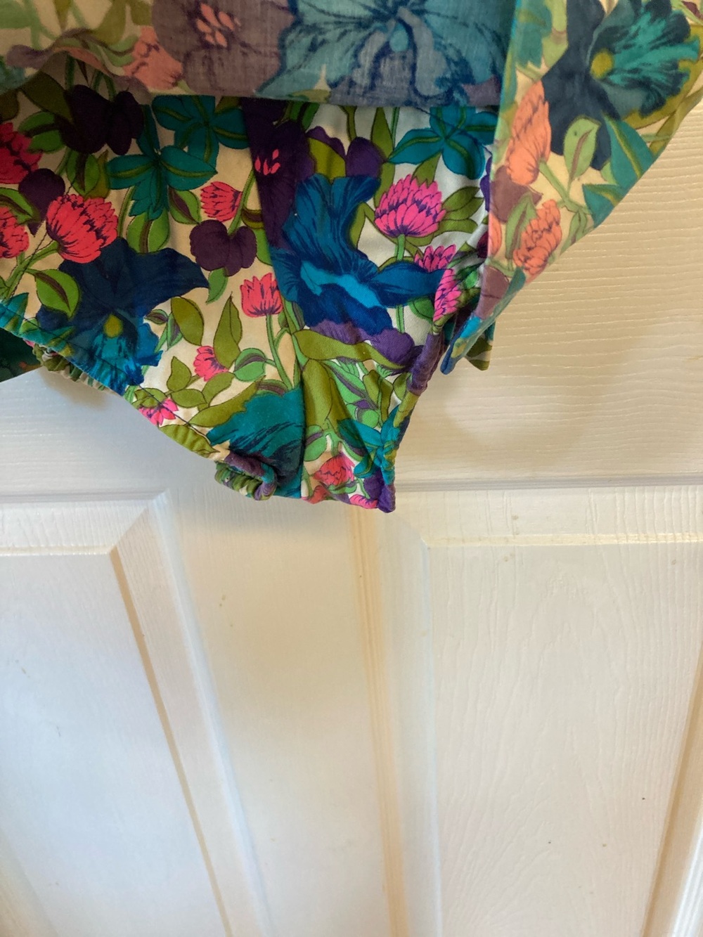 VTG Kahala Hawaii One-Piece Swim Romper in Teal & Purple - Picture 3 of 13